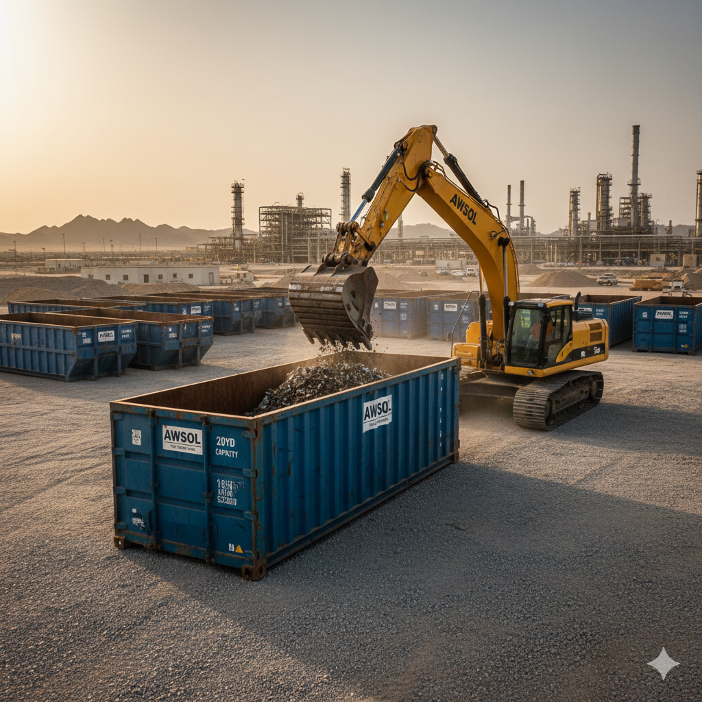 20-yard skip container